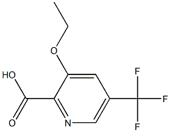 3-Ethoxy-5-(trifluoromethyl)picolinic acid 结构式