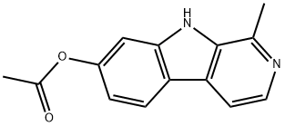 1-METHYL-9H-PYRIDO[3,4-B]INDOL-7-OL 7-ACETATE 结构式