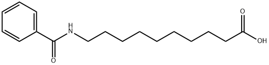 Decanoic acid, 10-(benzoylamino)-
 结构式