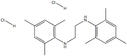 N,N'-双(2,4,6-三甲基苯基)乙二胺盐酸盐 结构式