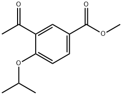3-乙酰基-4-异丙氧基苯甲酸甲酯 结构式