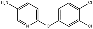 6-(3,4-二氯苯氧基)吡啶-3-胺 结构式