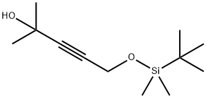 5-[[(1,1-DIMETHYLETHYL)DIMETHYLSILYL]OXY]-2-METHYL-3-PENTYN-2-OL 结构式