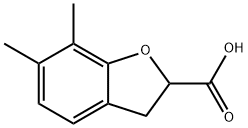 6,7-Dimethyl-2,3-dihydrobenzofuran-2-carboxylic acid 结构式