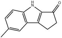 7-甲基-1,4-二氢环戊二烯[B]吲哚-3(2H)-酮 结构式
