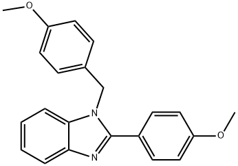 1-(4-甲氧基苄基)-2-(4-甲氧基苯基)-1H-苯并[D]咪唑 结构式
