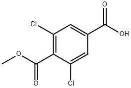 3,5-DICHLORO-4-(METHOXYCARBONYL)BENZOIC ACID 结构式