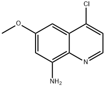 4-氯-6-甲氧基-8-喹啉胺 结构式