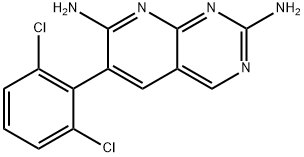 6-(2,6-dichloro-phenyl)-pyrido[2,3-d]pyrimidine-2,7-diamine 结构式