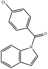 (4-氯苯基)(1H-吲哚-1-基)甲酮 结构式