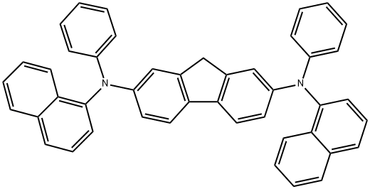 N, N‘-二 (萘-1-基) -N, N'-二苯基-9H-芴-2,7-二胺 结构式