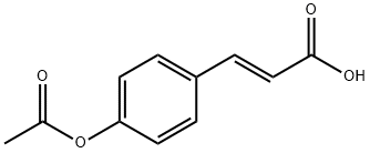 反式-4-乙酰氧基肉桂酸 结构式