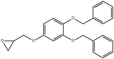 2-((3,4-双(苄氧基)苯氧基)甲基)环氧乙烷 结构式