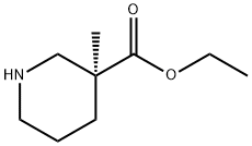 (S)-3-甲基哌啶-3-羧酸乙酯 结构式