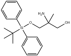 2-氨基-3-((叔丁基二苯基硅烷基)氧基)-2-甲基-1-丙醇 结构式