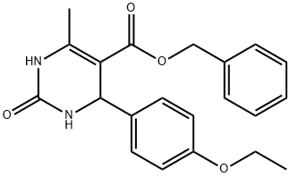 benzyl 4-(4-ethoxyphenyl)-6-methyl-2-oxo-1,2,3,4-tetrahydropyrimidine-5-carboxylate 结构式