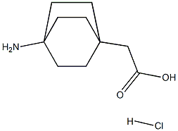 2-{4-AMIBICYCLO[2.2.2]OCTAN-1-YL}ACETIC ACID HYDROCHLORIDE 结构式