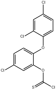 2-(2,4-二氯苯氧基)-5-氯苯基硫代氯甲酸酯 结构式