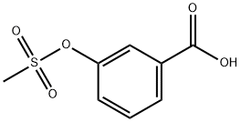 3-(methylsulfonyloxy)benzoic acid 结构式