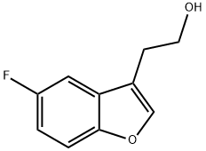 2-(5-fluorobenzofuran-3-yl)ethanol 结构式