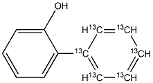 2-苯基-13C6-苯酚 结构式