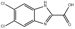 5,6-dichloro-1H-Benzimidazole-2-carboxylic acid 结构式