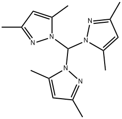 三(3,5-二甲基-1-吡唑基)甲烷 结构式