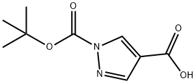 1H-pyrazole-1,4-dicarboxylic acid, 1-(1,1-dimethylethyl) ester 结构式