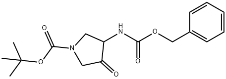 1-BOC-4-(CBZ-氨基)-3-吡咯烷酮 结构式