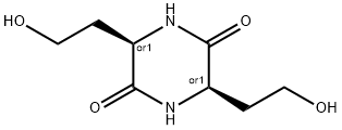 S-3,6-二(2-羟乙基)-2,5-二酮哌嗪 结构式