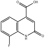 8-氟-2-氧代-1,2-二氢喹啉-4-羧酸 结构式