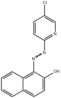 1-[(5-氯-2-吡啶基)偶氮]-2-萘酚 结构式