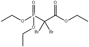 2,2-Dibromo-2-(diethoxyphosphinyl)acetic acid ethyl ester 结构式