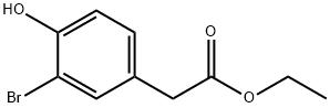 2-(3-溴-4-羟基苯基)乙酸乙酯 结构式