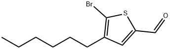 2-溴-3-己基噻吩-5-甲醛 结构式