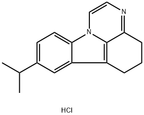 8-(Propan-2-yl)-5,6-dihydro-4H-pyrazino[3,2,1-jk]carbazole hydrochloride 结构式