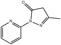 2,4-二氢-5-甲基-2-(2-吡啶)-3H-吡唑-3-酮 结构式