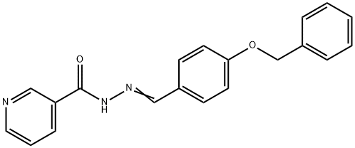 N'-{(E)-[4-(benzyloxy)phenyl]methylidene}pyridine-3-carbohydrazide 结构式