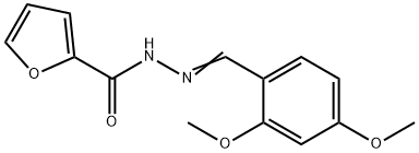 N'-[(E)-(2,4-dimethoxyphenyl)methylidene]furan-2-carbohydrazide 结构式