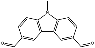 N-甲基咔唑-3,6-二醛 结构式