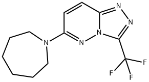 6-(azepan-1-yl)-3-(trifluoromethyl)[1,2,4]triazolo[4,3-b]pyridazine 结构式