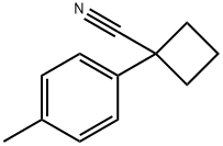 1-(4-甲基苯基)环丁烷甲腈 结构式