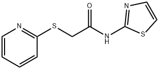 2-(2-pyridinylsulfanyl)-N-(1,3-thiazol-2-yl)acetamide 结构式