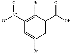 2,5-Dibromo-3-nitro-benzoic acid 结构式