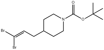 tert-butyl 4-(3,3-dibromoallyl)piperidine-1-carboxylate 结构式