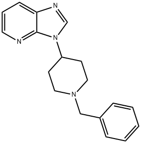 3-(1-苄基哌啶-4-基)-3H-咪唑并[4,5-B]吡啶 结构式