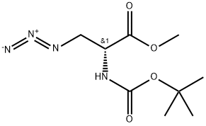 3-Azido-N-Boc-D-alanine methyl ester 结构式