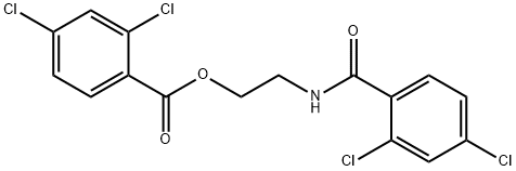 2-(2,4-dichlorobenzamido)ethyl 2,4-dichlorobenzoate 结构式