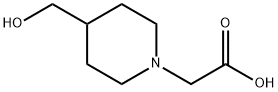 2-[4-(羟甲基)哌啶-1-基]乙酸 结构式