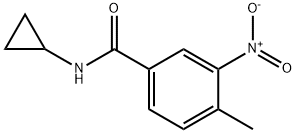 N-环丙基-4-甲基-3-硝基苯甲酰胺 结构式